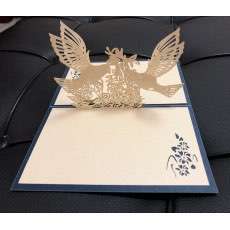 DIY 3D Wedding Invitation Card Birthday Card Valentine's Day Greeting Card